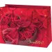 Borsa regalo grande con rose con la scritta "Con affetto" 26x14x33cm