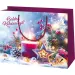 Buon Natale! Borsa regalo esclusiva di grandi dimensioni con scritta 27x14x33cm