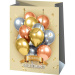 Buon compleanno! Borsa regalo gigante con stampa di palloncini 33x15x44,5cm