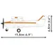 COBI: Gioco di costruzione Cessna 172 Skyhawk arancione-bianco (26623)