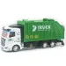 Camion della spazzatura con trazione a retrocarica, luci e suoni 1/48