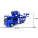 Camion rimorchio della polizia a volano 30 cm
