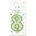 Candela a pois per compleanno numero 8