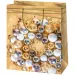 Cardex: Borsa regalo di colore oro di medie dimensioni 17x10x23cm