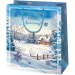 Cardex: Borsa regalo natalizia grande con paesaggio innevato 26x13x33cm