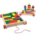 Carrello trainabile con blocchi di legno