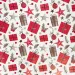 Carta da regalo rossa per pacchi, 200x70 cm