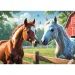 Cavalli nella radura puzzle da 200 pezzi - Trefl