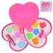 Cute Girl: Tavolozza per trucco a due livelli a forma di cuore