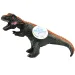 Dino World: Figura di dinosauro T-REX in vinile che emette suoni con imbottitura in cotone, dimensione 35 cm.