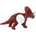 Dino World: Figura di dinosauro Triceratops in vinile con suono, imbottitura in cotone, 35 cm