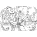 Disney Encanto 2 in 1 maxi puzzle da 2x60 pezzi e colorabile 50x35cm - Lisciani