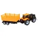 Engineering Truck: Set trattore con rimorchio e barili di olio 28cm