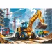 Escavatore-caricatore trattore puzzle da 60 pezzi - Trefl