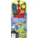 Faber-Castell: Set di acquerelli Connector da 12 pezzi con palette assemblabili, con motivo di dinosauro
