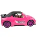 Fashion Sport Car: Set auto sportiva rosa con luci e suoni, con elicottero