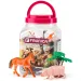 Faunica: Set di gioco animali da fattoria in secchio - Woodyland