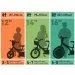 Flappy bicicletta per bambini da 12” con cestino e seggiolino per bambole, colore rosa-bianco - Dino Bikes