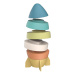 Gioco di costruzione: torre a forma di razzo 10x10x20 cm