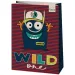 Green Grass Wild One borsa regalo grande con mostriciattoli 24x9x34cm