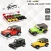 Jeep Wrangler modello dauto in metallo a retrocarica in diverse varianti 1/32
