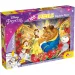 La Bella e la Bestia 2 in 1 puzzle da 108 pezzi e libro da colorare 50x35cm - Lisciani