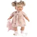 Llorens: Aitana bambola che piange con ciuccio, cardigan rosa 33cm