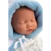 Llorens: Bambino neonato in pigiama morbido con motivo cicogna 31cm