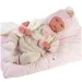 Llorens: Bambola neonato realistico edizione limitata Reborn con abito con pon pon 42 cm