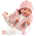 Llorens: Chloe, bambola che piange da 38 cm con gilet rosa