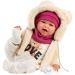 Llorens: Mimi, bambola piangente da 42 cm in set Love Bear con orsacchiotto