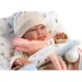 Llorens: Mimi bambola piangente di 42 cm con cappello con orecchie e cuscino