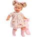 Llorens: Roberta, bambola da 33 cm con ciuccio, vestita con un cardigan rosa.