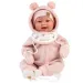 Llorens: Tala Sonrisas bambola neonato da 44 cm con suoni in tutina rosa