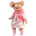 Llorens: bambola Roberta da 33 cm con ciuccio e gilet rosa