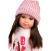 Llorens: bambola Sara da 35 cm con cappellino rosa lavorato a maglia