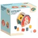 Luna: Gioco educativo in legno a forma di casetta con selezionatore di forme colorato