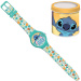 Luna: orologio da polso analogico con motivo Disney Stitch in scatola regalo metallica