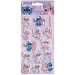 Luna: set di adesivi 3D in rilievo Disney Stitch e Angel su foglio da 10x22 cm
