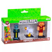 Minecraft 3D Toppeez 2ª serie, set da 3 figure, vari modelli - 1 pz
