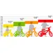 Mountain Bike R1 rosso-blu bicicletta per bambini misura 14 - bicicletta Dino Bikes
