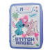 Must: Disney Stitch e Angel astuccio imbottito a più livelli 15x5x21 cm