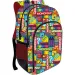 Must: Zaino scolastico Monopoly a tre scomparti arrotondati, 33x16x45cm