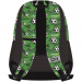 Must: zaino scolastico arrotondato con stampa a tema calcio 32 x 18 x 43 cm