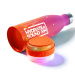 Nebulo: borraccia termica 460 ml con altoparlante Bluetooth integrato, colore rosa-arancione