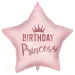 Palloncino in foil per compleanno – con la scritta "Birthday Princess", a forma di stella, rosa, 46 cm