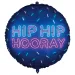 Palloncino in mylar – scritta al neon "HIP HIP HOORAY" 46cm
