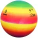 Pallone in gomma BioBall con motivo arcobaleno 23 cm