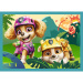 Paw Patrol - Avventure sullisola dei dinosauri: set di puzzle 4 in 1 - Trefl