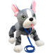 Peppy Pets: Peluche bulldog francese con guinzaglio, 28 cm